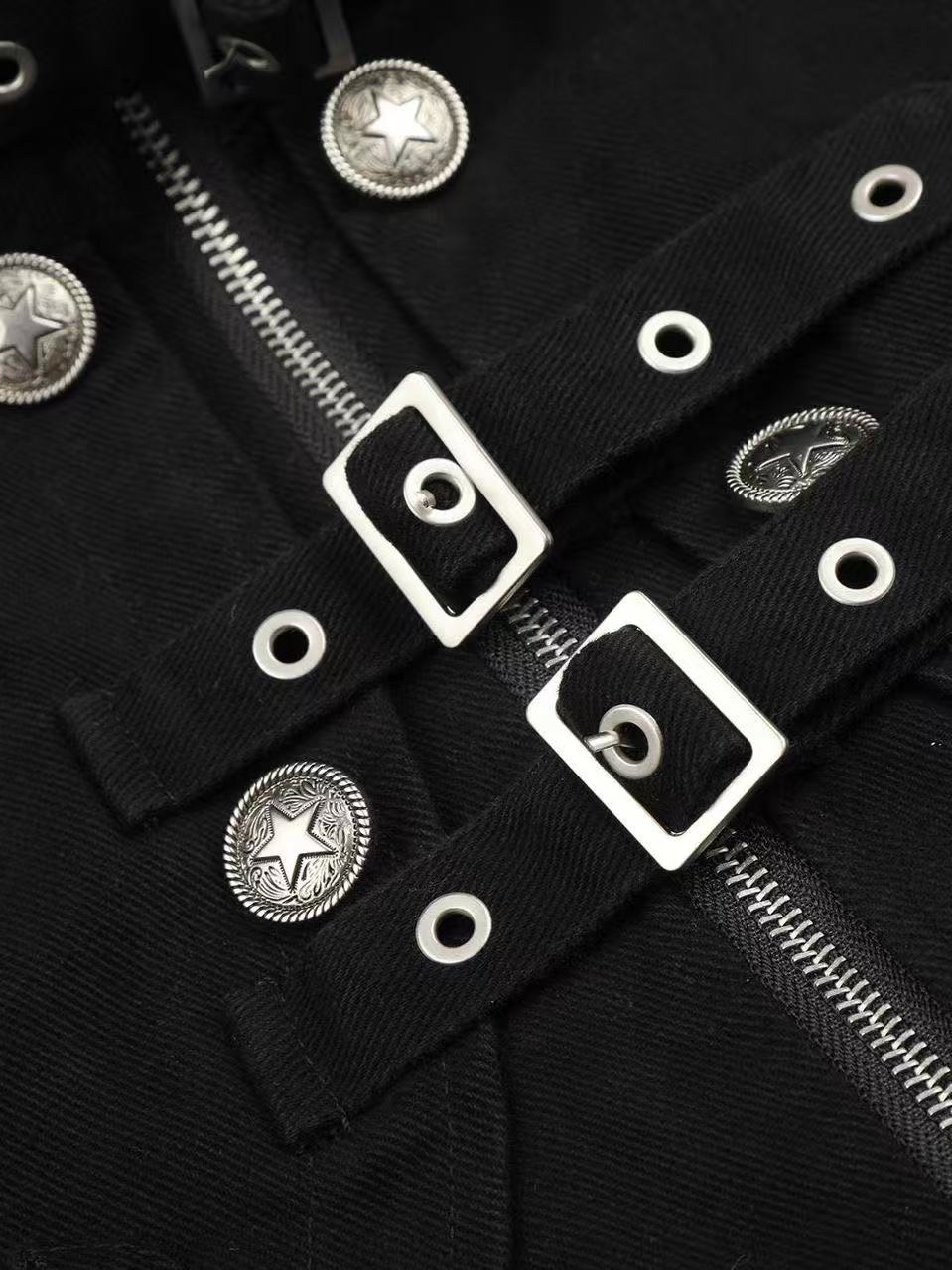 'VibeCargo' Vintage US Style Light Punk Workwear Jacket