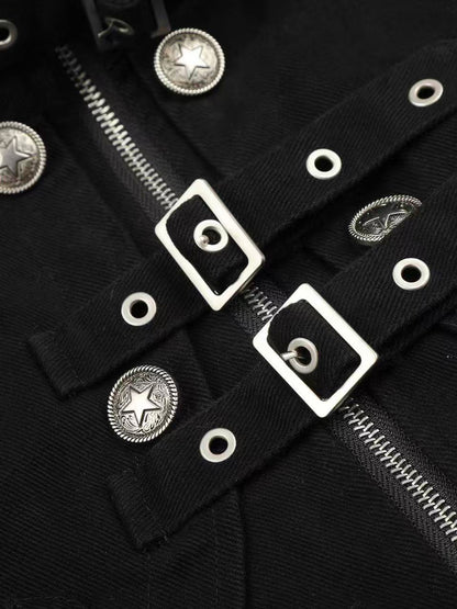 'VibeCargo' Vintage US Style Light Punk Workwear Jacket
