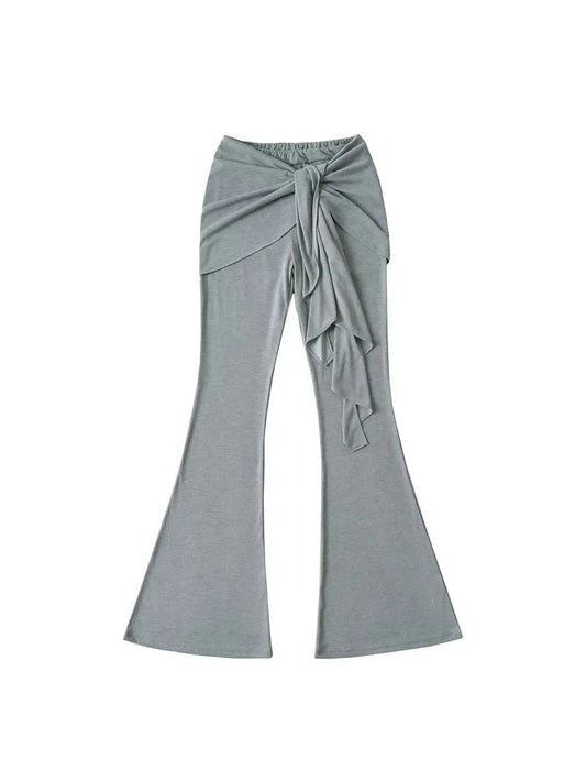 'Venus' Casual Soft Comfy Tie Up Bell Pants AlielNosirrah