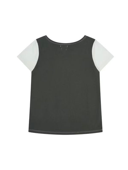 'Doll Pop' Retro Cartoon Print Y2K Asymmetrical Shoulder Tee AlielNosirrah