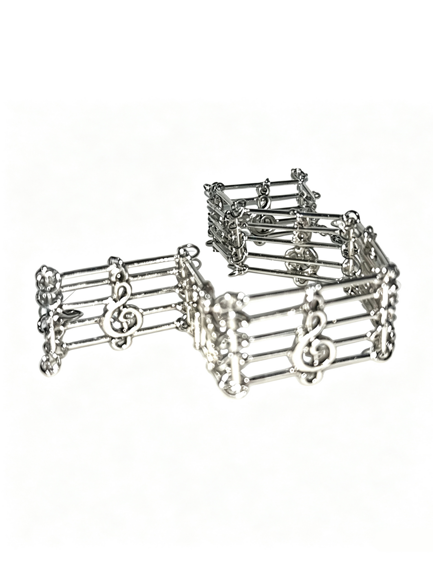 'Note Nostalgia' Vintage Music Staff Note Choker Necklace