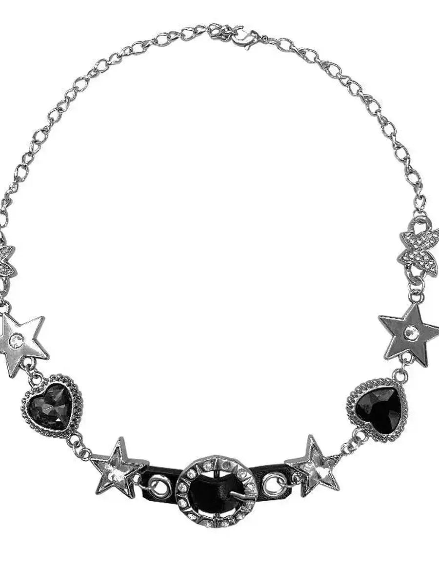 'Fetish' Grunge Star Metal Choker Necklace AlielNosirrah