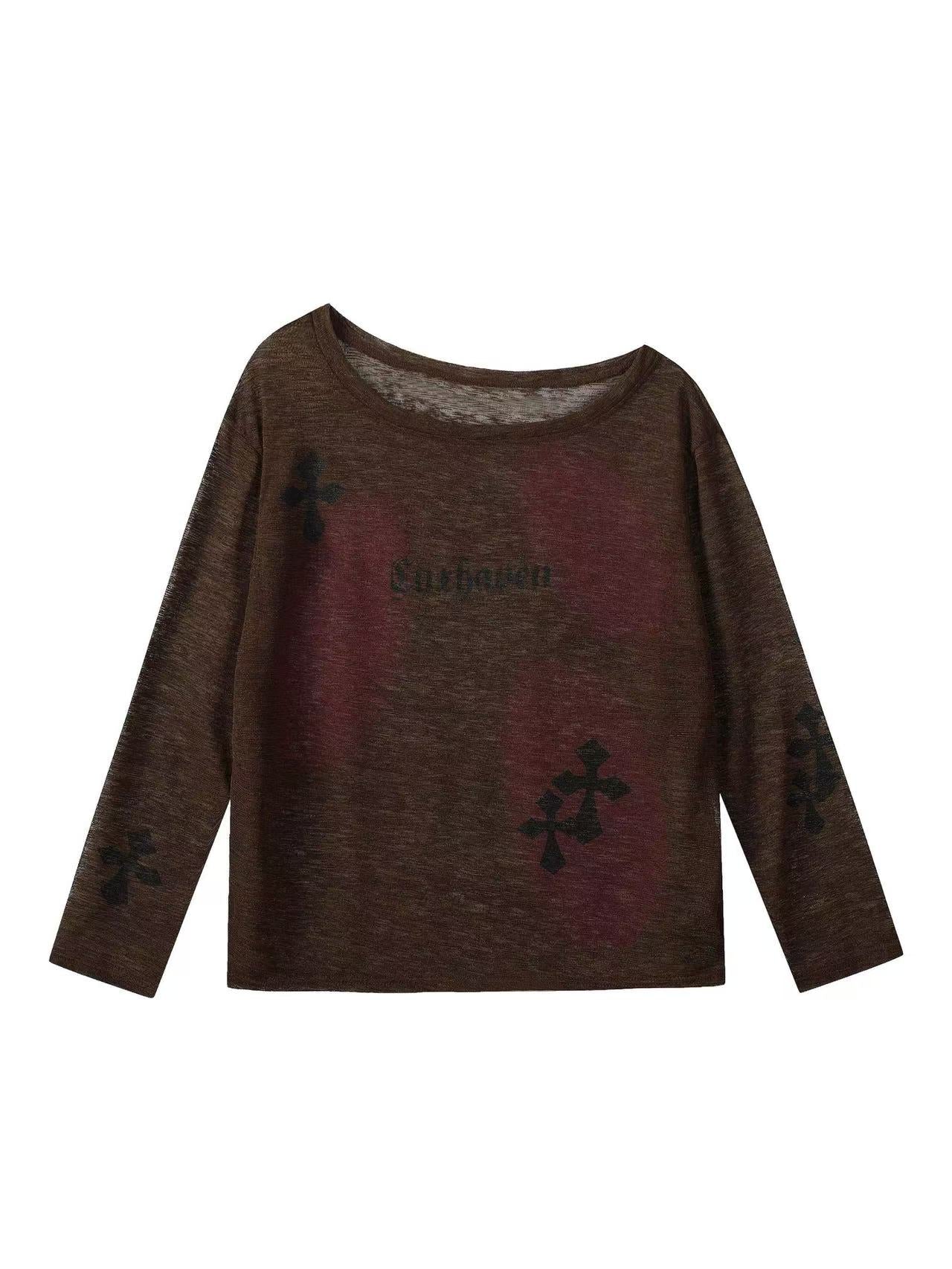 'Moon Haze' Off-Shoulder Asymmetrical Long Sleeve Cover-Up (Copy) AlielNosirrah