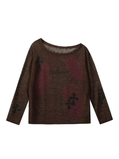 'Moon Haze' Off-Shoulder Asymmetrical Long Sleeve Cover-Up (Copy) AlielNosirrah