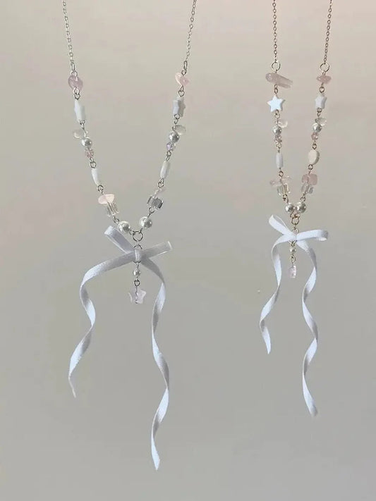 'Soft Ice-cream' Coqutte Ribbon Beads Necklace AlielNosirrah