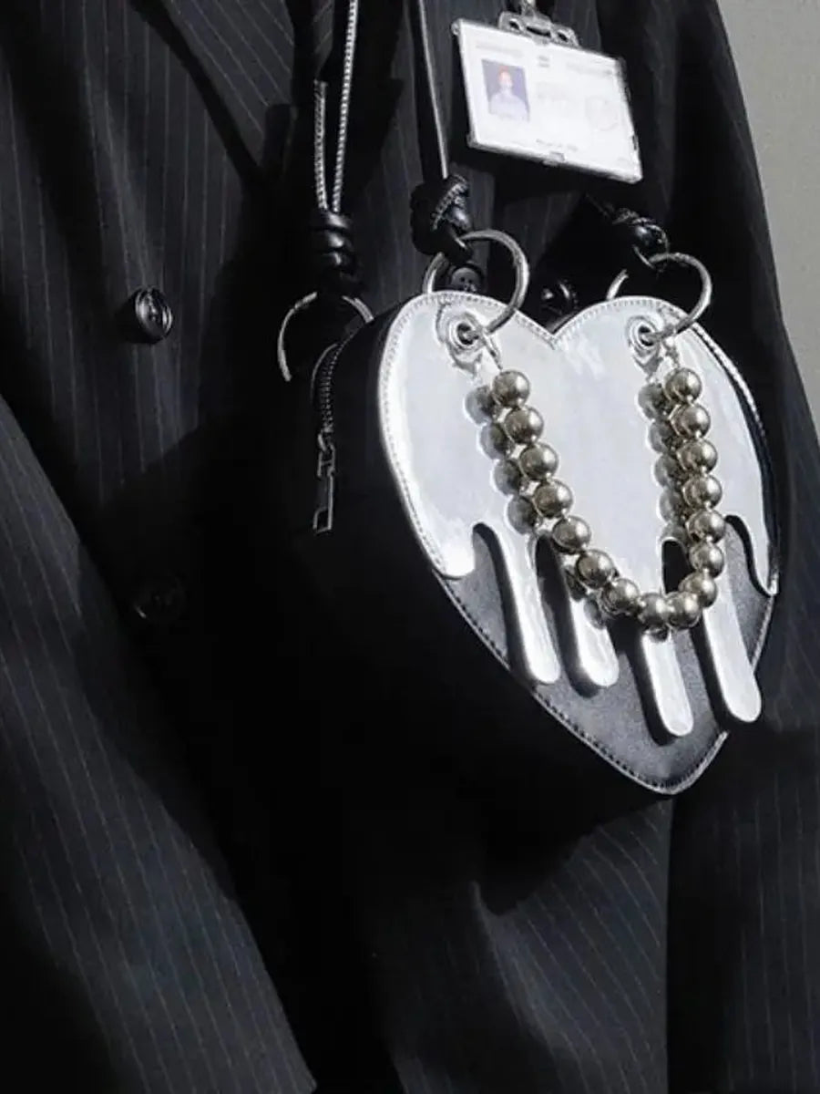 'Melting Heart' Dark Y2k Chain Bag AlielNosirrah