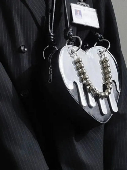 'Melting Heart' Dark Y2k Chain Bag AlielNosirrah