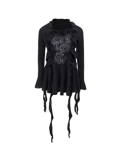 'Fluffy Tempt' Faux Fur Mesh Dress Set AlielNosirrah