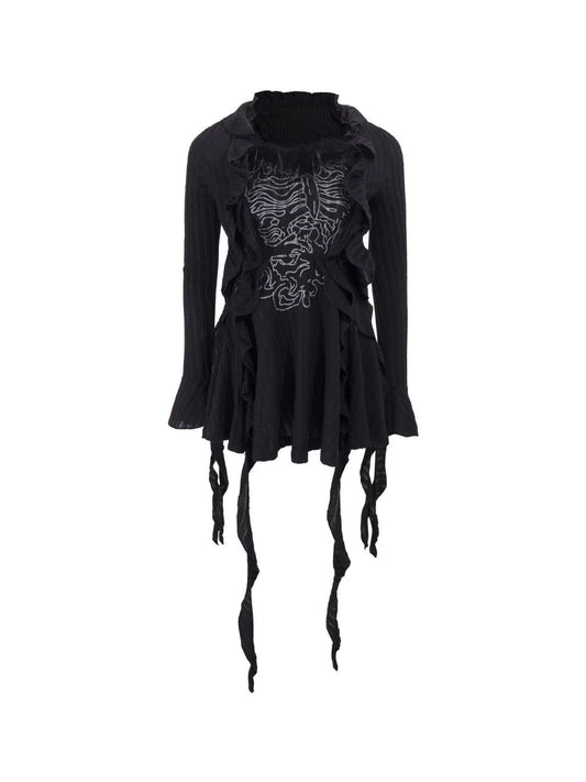 'Fluffy Tempt' Faux Fur Mesh Dress Set AlielNosirrah