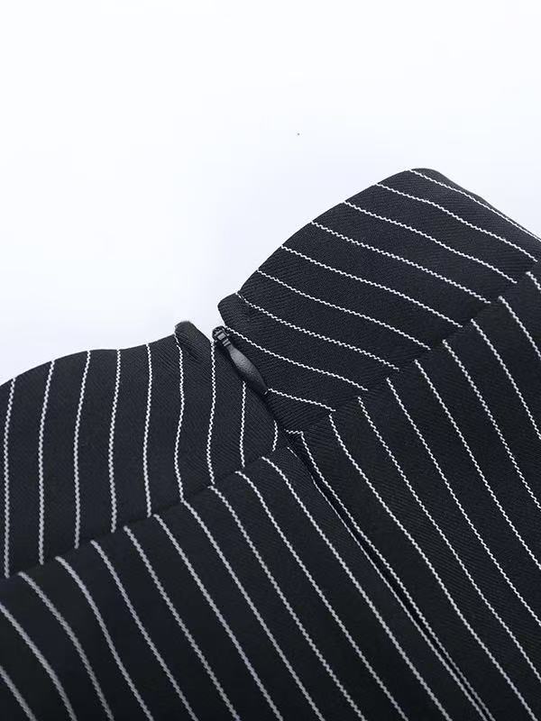 'Ash Puppet' Vintage Dark Gothic Punk Striped Sleeveless Top