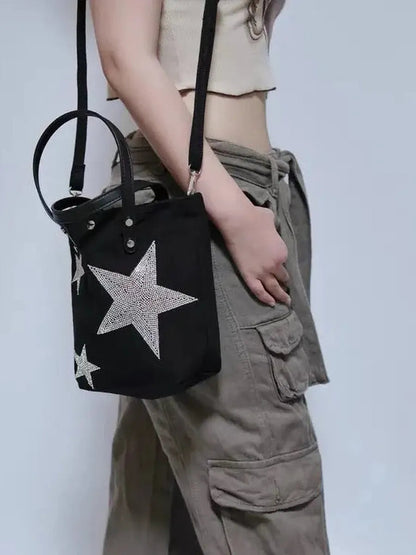 'Flashlights' Star Sequins Cross Body Bags AlielNosirrah