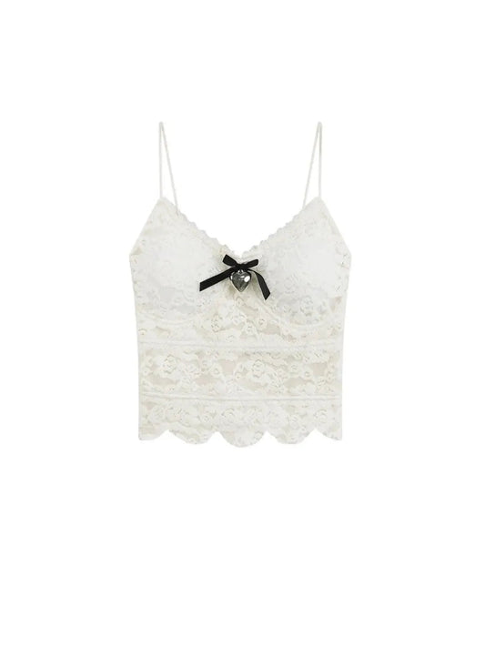 'Ragdoll' Coquette Lace Ribbon Cami Top AlielNosirrah