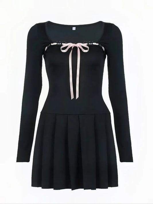 'Brunch Time' Coquette Pink Ribbon Dress AlielNosirrah