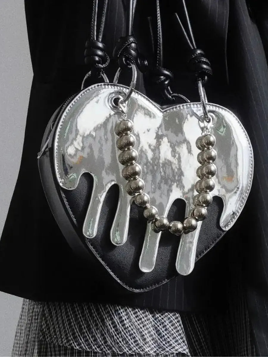'Melting Heart' Dark Y2k Chain Bag AlielNosirrah
