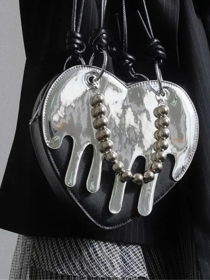 'Melting Heart' Dark Y2k Chain Bag AlielNosirrah