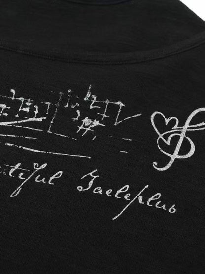 'BeatStreet' Street Music Note Print Long Sleeve Top