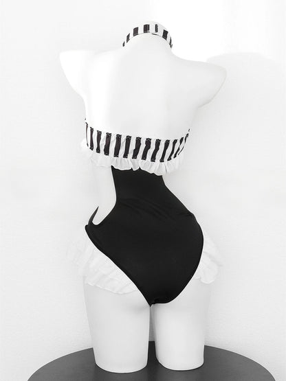 'White Rabbit' Wonderland Halloween Striped Bunny Ear Costume Set (Copy) AlielNosirrah