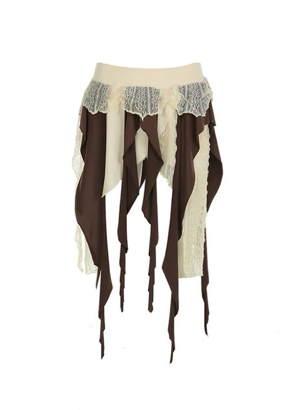 'Golden Hour' Irregular Ruffle Tube Dress Midi Skirt AlielNosirrah