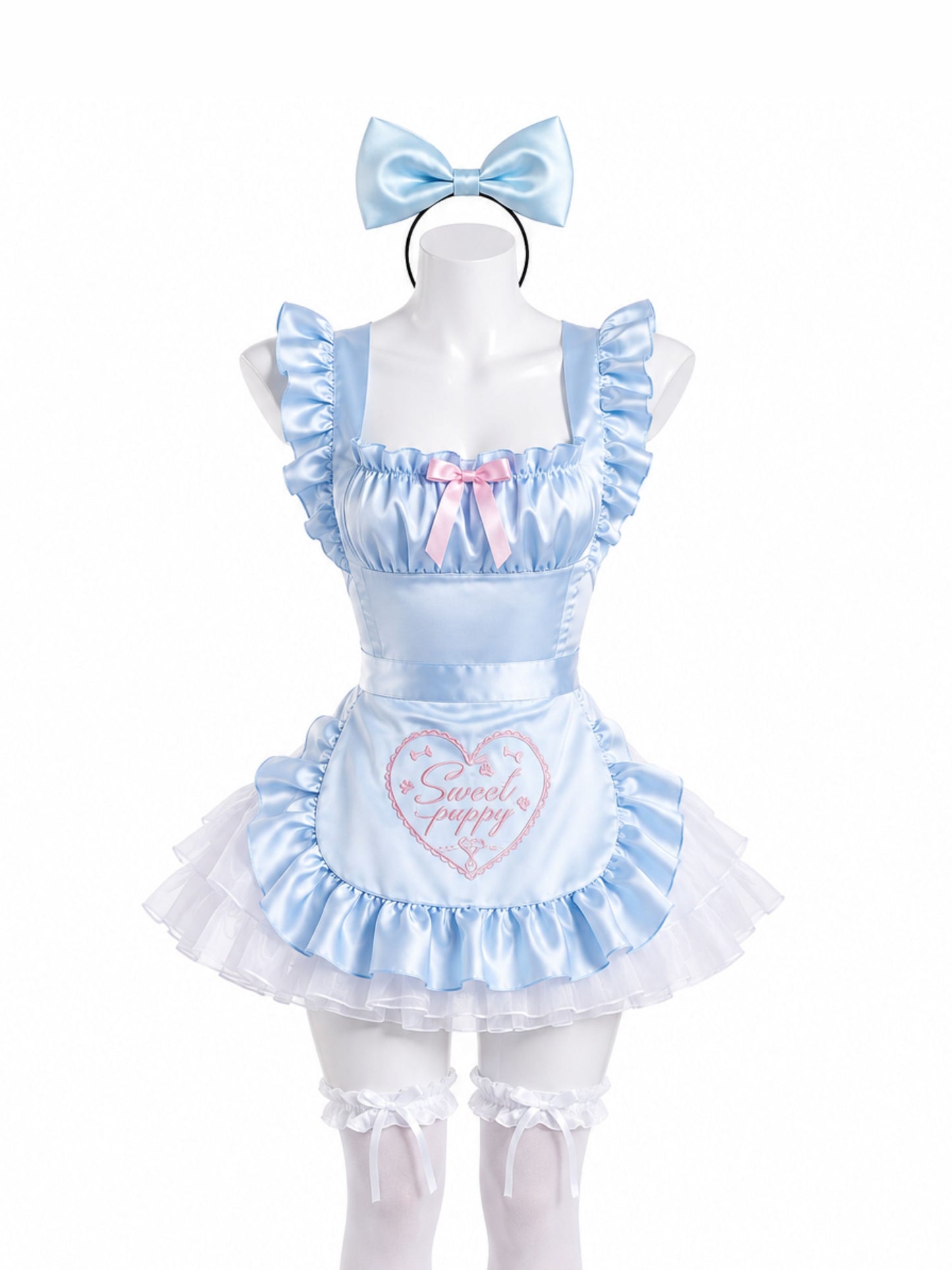 'Dream Land' Halloween Cute Dreamy Blue Ribbon Alice Dress