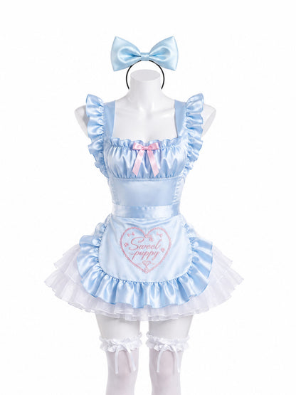 'Dream Land' Halloween Cute Dreamy Blue Ribbon Alice Dress