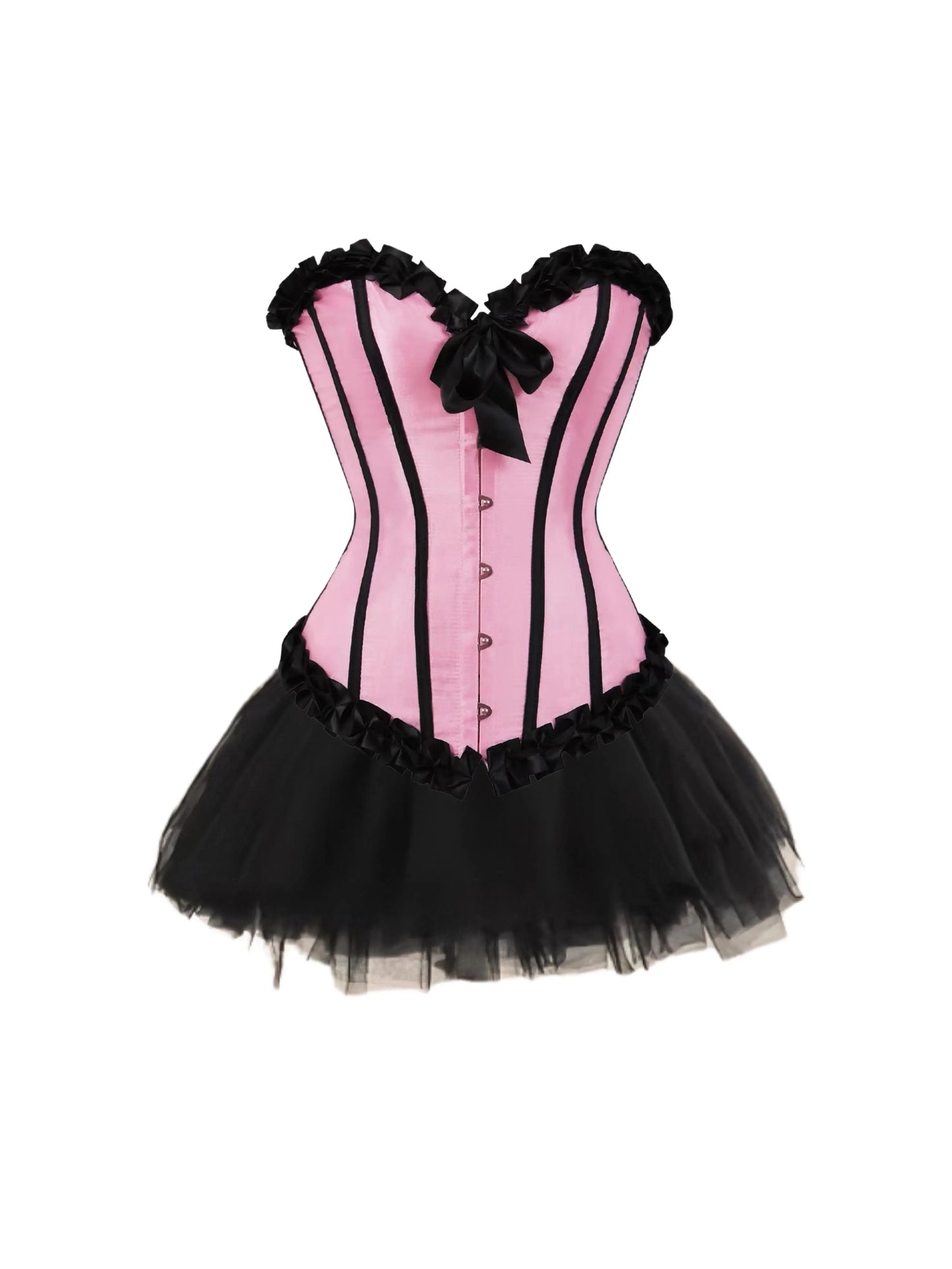 'American Sweetheart' Pink Corset Ballet Core Dress Set AlielNosirrah