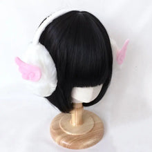 Load image into Gallery viewer, &#39;Angle Wish&#39; Kawaii Angle Wings Earmuffs AlielNosirrah
