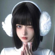 Load image into Gallery viewer, &#39;Angle Wish&#39; Kawaii Angle Wings Earmuffs AlielNosirrah
