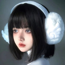 Load image into Gallery viewer, &#39;Angle Wish&#39; Kawaii Angle Wings Earmuffs AlielNosirrah

