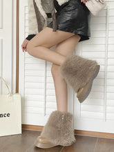 Load image into Gallery viewer, &#39;Aurora&#39; Non-Slip Platform Vegan Fur Snow Boots AlielNosirrah
