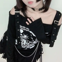 Load image into Gallery viewer, &#39;Awareness&#39; Dark Punk Sprayed Graphic Shirts Tees AlielNosirrah
