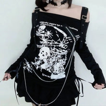 Load image into Gallery viewer, &#39;Awareness&#39; Dark Punk Sprayed Graphic Shirts Tees AlielNosirrah
