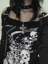 Load image into Gallery viewer, &#39;Awareness&#39; Dark Punk Sprayed Graphic Shirts Tees AlielNosirrah
