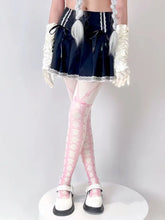 Load image into Gallery viewer, &#39;Ballet Dancer&#39; Pink Lace Up  Lolita Tights AlielNosirrah
