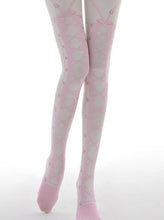 Load image into Gallery viewer, &#39;Ballet Dancer&#39; Pink Lace Up  Lolita Tights AlielNosirrah
