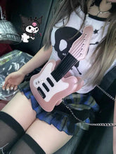 Load image into Gallery viewer, &#39;Bass&#39; Kawaii Y2k Guitar Shape Bag AlielNosirrah
