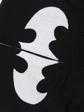 Load image into Gallery viewer, &#39;Bat Girl&#39; Dark Bats Zipped Oversized  Hoodie AlielNosirrah
