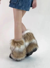 Load image into Gallery viewer, &#39;Beasts&#39; Aliyah Core Fluffy Vegan Faux Fur Leg Warmers AlielNosirrah
