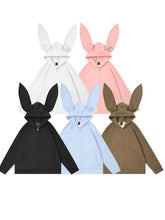 Load image into Gallery viewer, &#39;Big Ears&#39; Street Fashion Simple Hooded Bunny Sweatshirt AlielNosirrah
