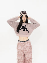 Load image into Gallery viewer, &#39;Black Cat Market&#39; Cat Prints Sweater AlielNosirrah
