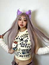 Load image into Gallery viewer, &#39;Butter Kitty&#39; Y2k Kawaii Kitty Graffiti Tank Top AlielNosirrah
