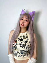 Load image into Gallery viewer, &#39;Butter Kitty&#39; Y2k Kawaii Kitty Graffiti Tank Top AlielNosirrah
