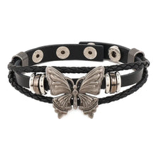 Load image into Gallery viewer, &#39;Butterfly Effect&#39; Dark Leather Butterfly Choker Necklace Set AlielNosirrah
