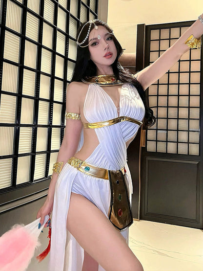 'White Rabbit' Wonderland Halloween Striped Bunny Ear Costume Set AlielNosirrah