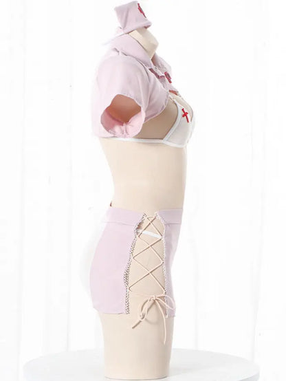 'Caring Babe' Nurse  Lace Up Bikini Costume AlielNosirrah