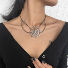 Load image into Gallery viewer, &#39;Catch Me&#39; Punk Spider Metal Necklace AlielNosirrah
