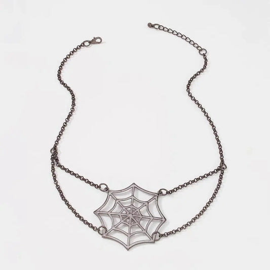 'Catch Me' Punk Spider Metal Necklace AlielNosirrah