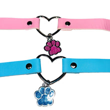 Load image into Gallery viewer, &#39;Catfish&#39; Kawaii Goth Squins Pendants Cat Paw Choker AlielNosirrah

