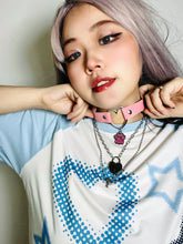 Load image into Gallery viewer, &#39;Catfish&#39; Kawaii Goth Squins Pendants Cat Paw Choker AlielNosirrah
