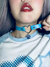 Load image into Gallery viewer, &#39;Catfish&#39; Kawaii Goth Squins Pendants Cat Paw Choker AlielNosirrah
