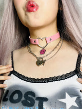 Load image into Gallery viewer, &#39;Catfish&#39; Kawaii Goth Squins Pendants Cat Paw Choker AlielNosirrah
